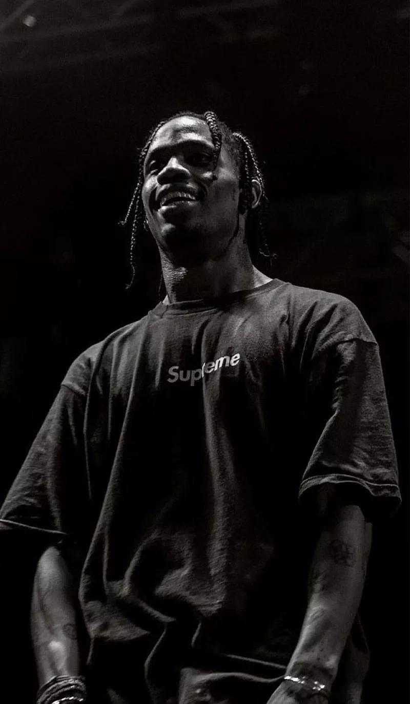 TRAVIS SCOTT WALL, aesthetic, black
