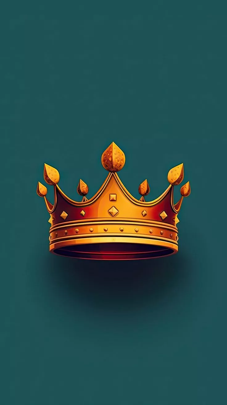 background 4k, HD wallpaper crown, gold