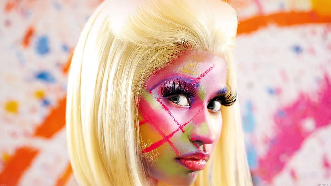 Wallpaper Nicki Minaj Face Girl Music