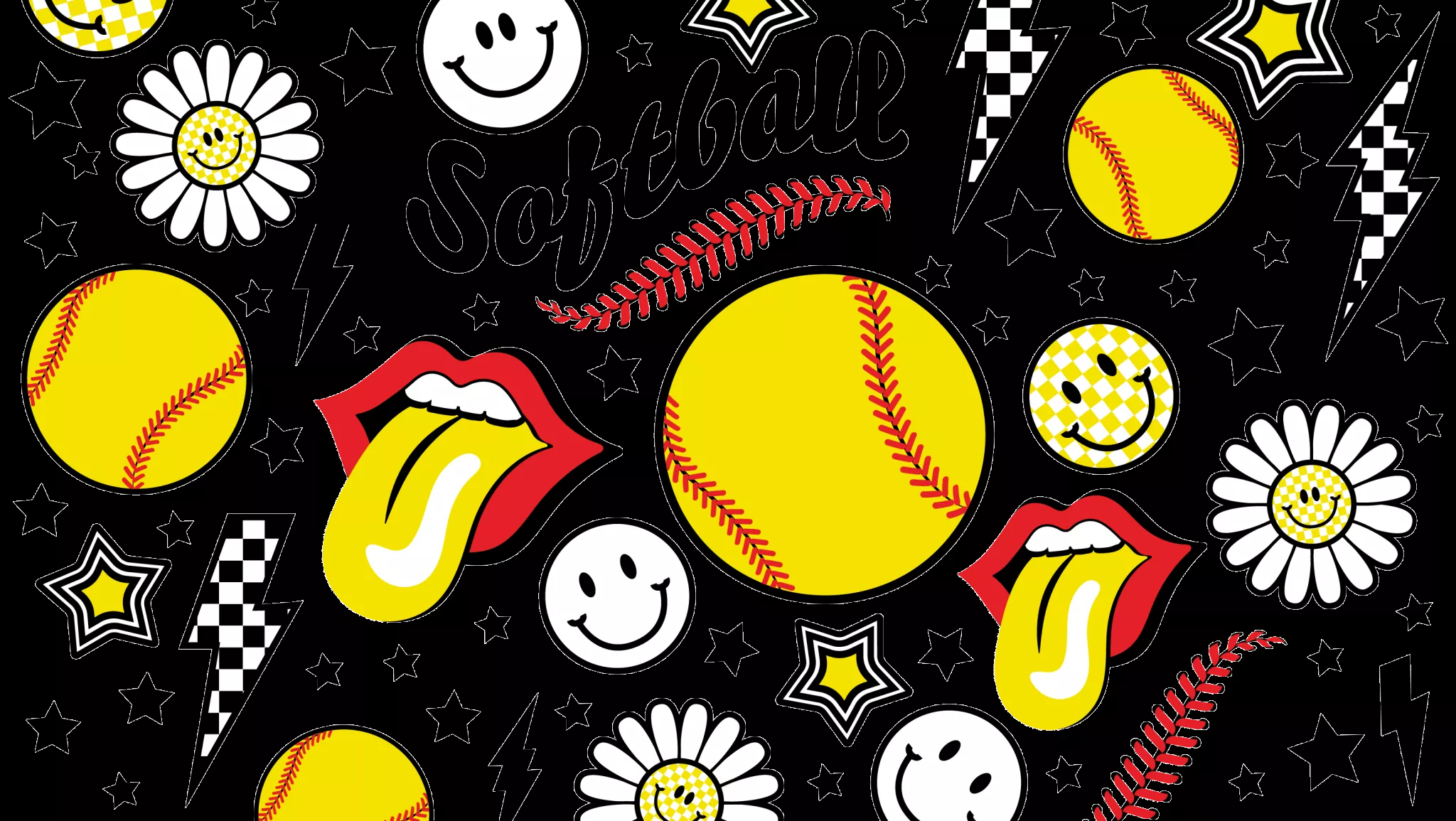 Softball UV DTF Cup Wrap