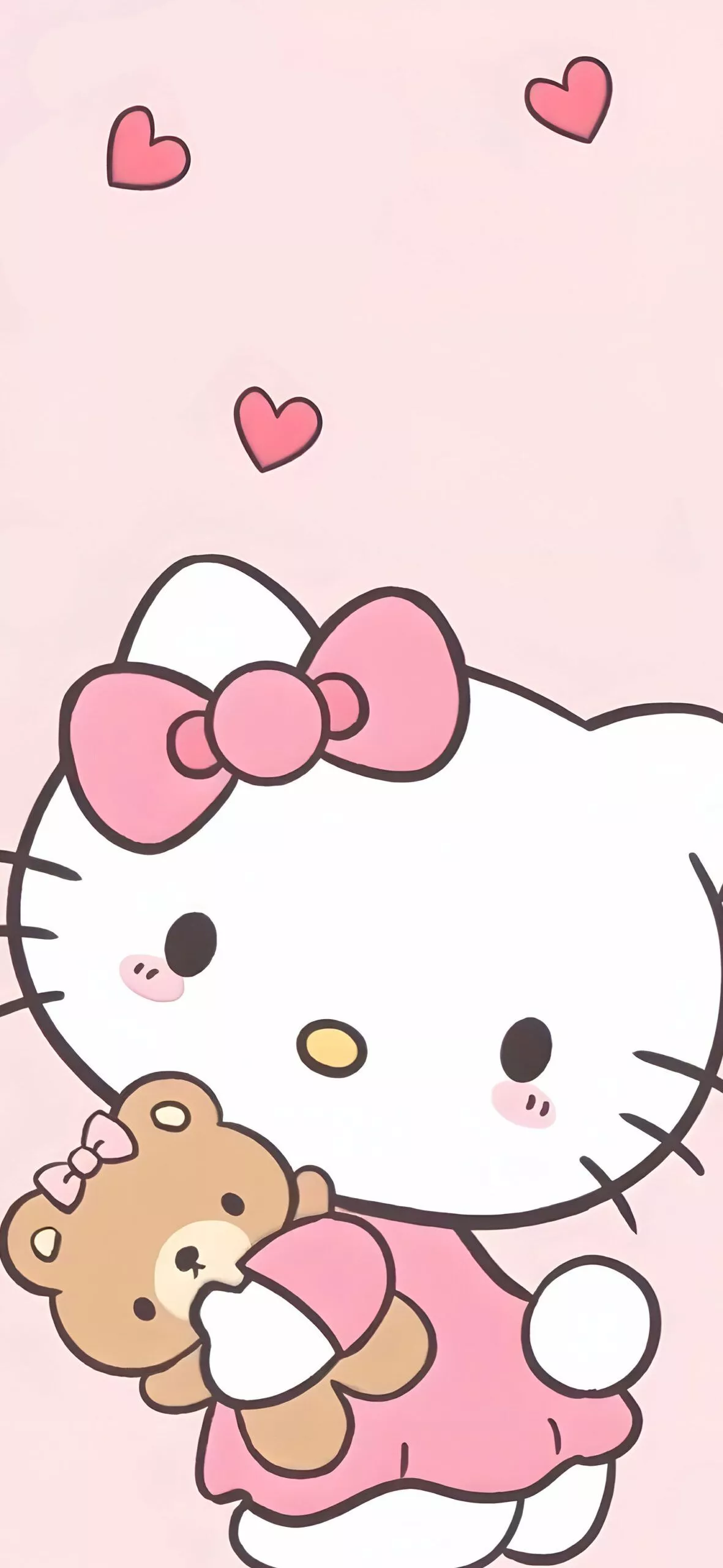 Hello Kitty with Teddy Bear Cute