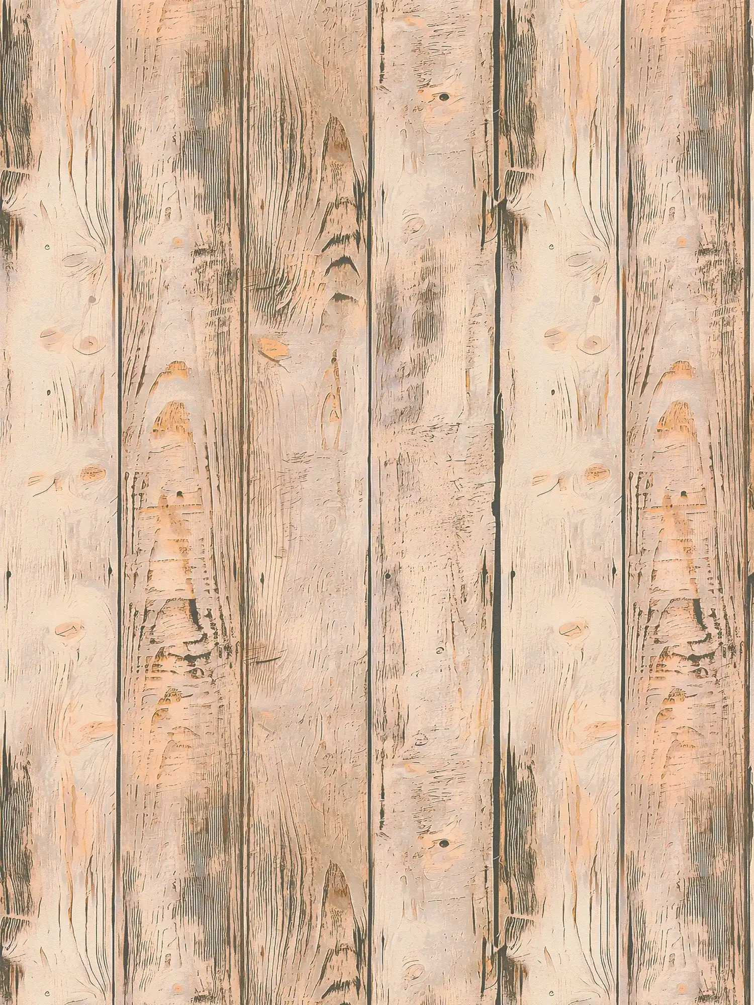 Rustic 3D Wooden Plank Non Woven