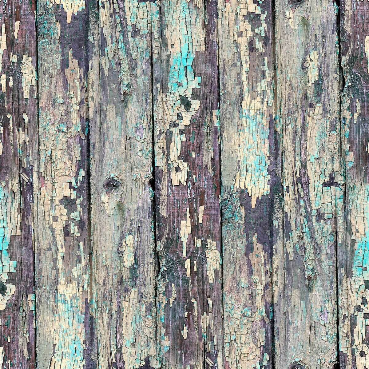 Aqua And Purple Rustic Wood Texture Peel And Stick Removable Wallpaper 3883, Sample 11in X 24in (28x61cm) / Non Pasted Wallpaper