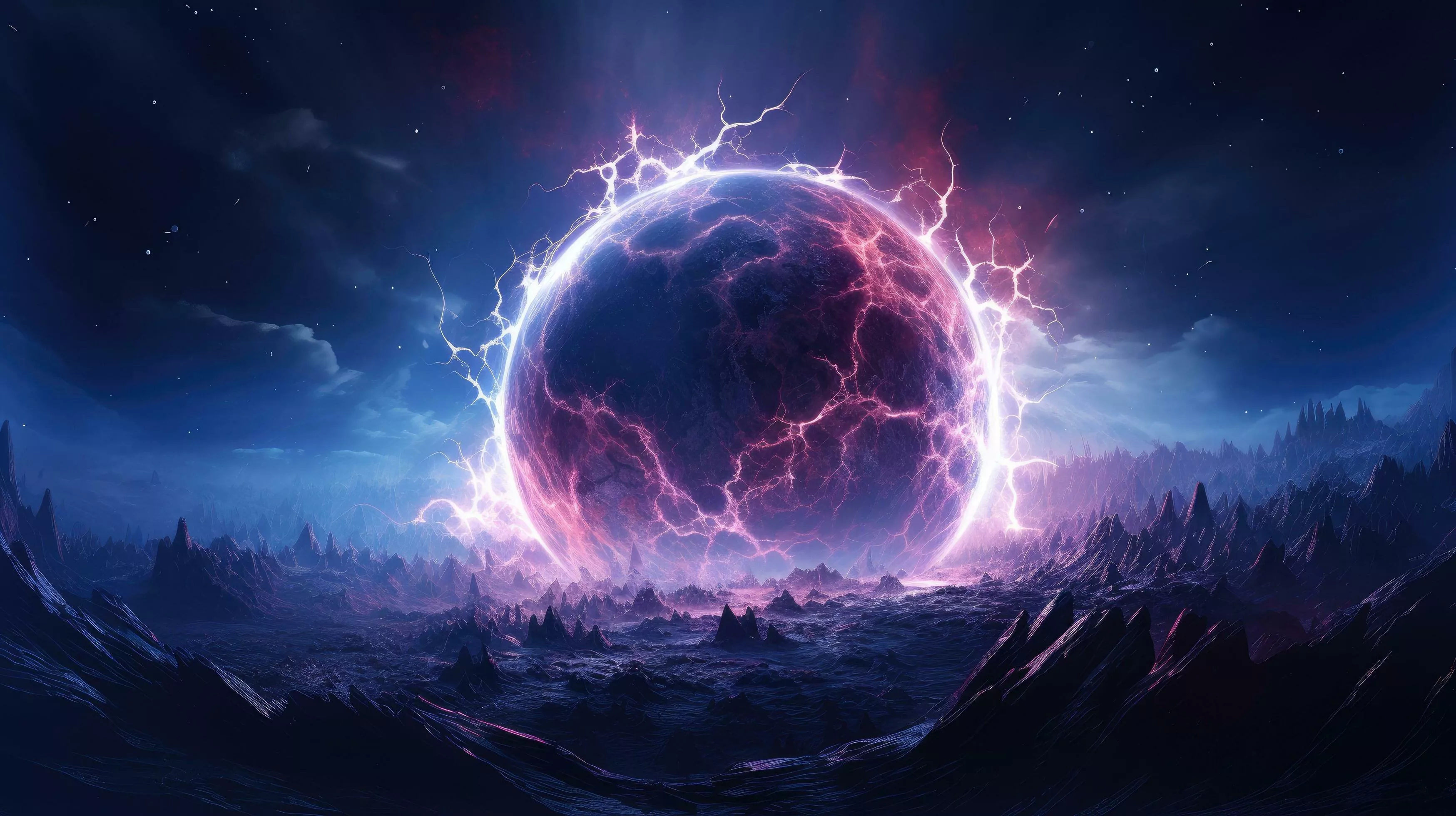 Stars, planets, fantasy landscapes