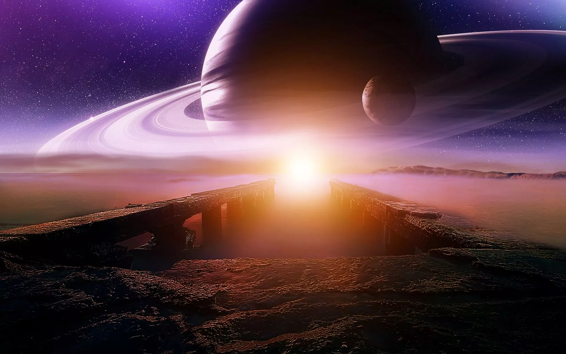 Sci Fi Landscape HD Wallpaper