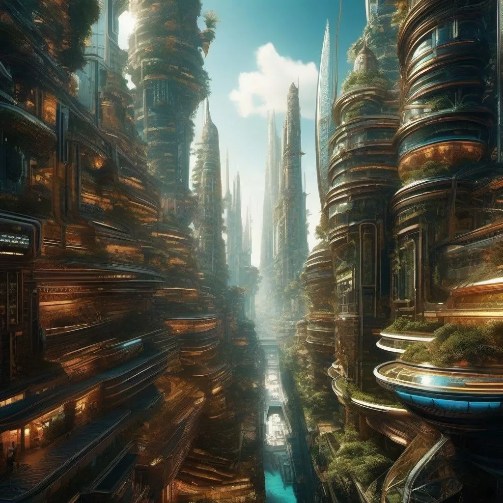 Futuristic City Cool Wallpaper