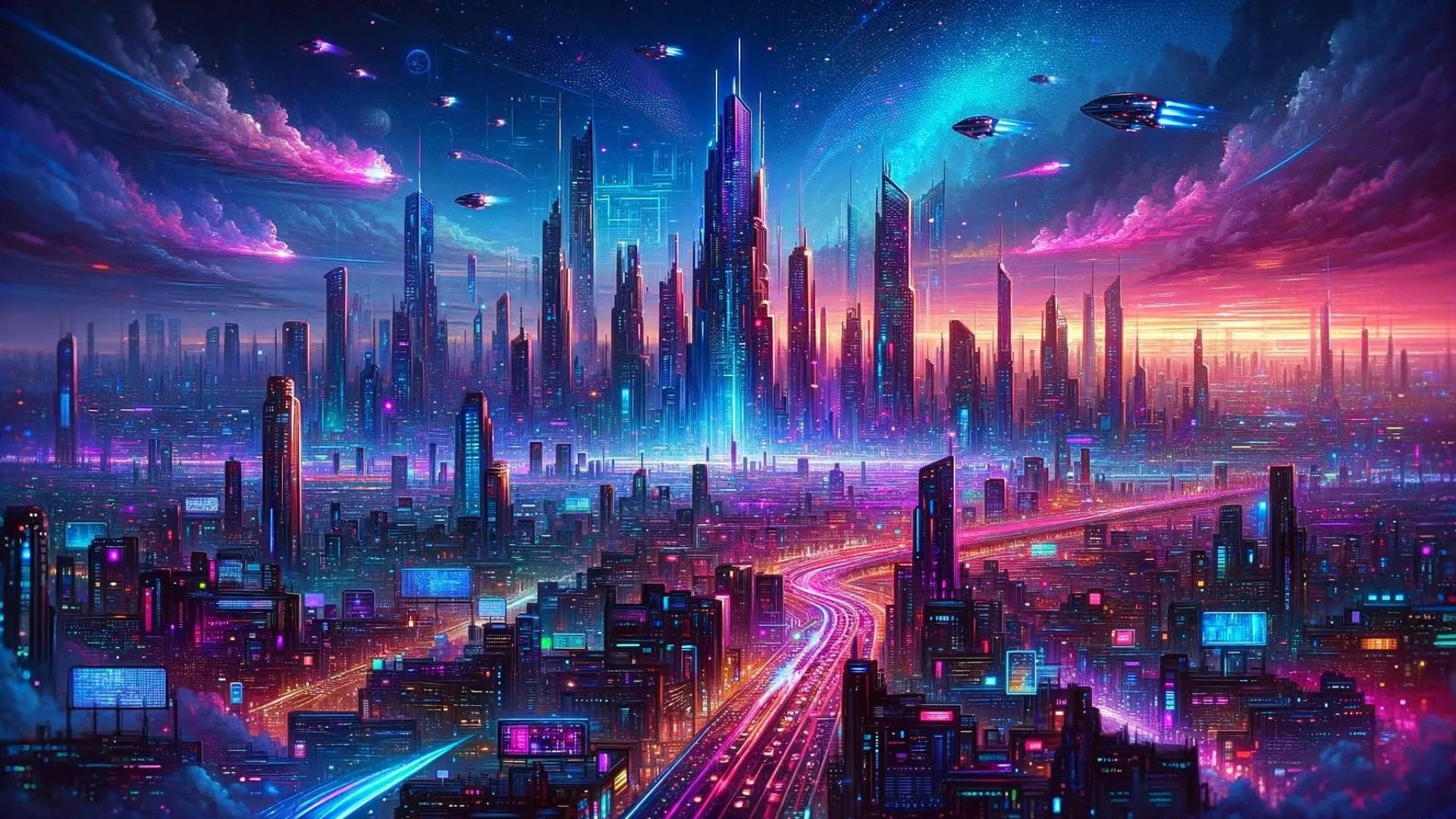 digitally dreamy painted wallpaper