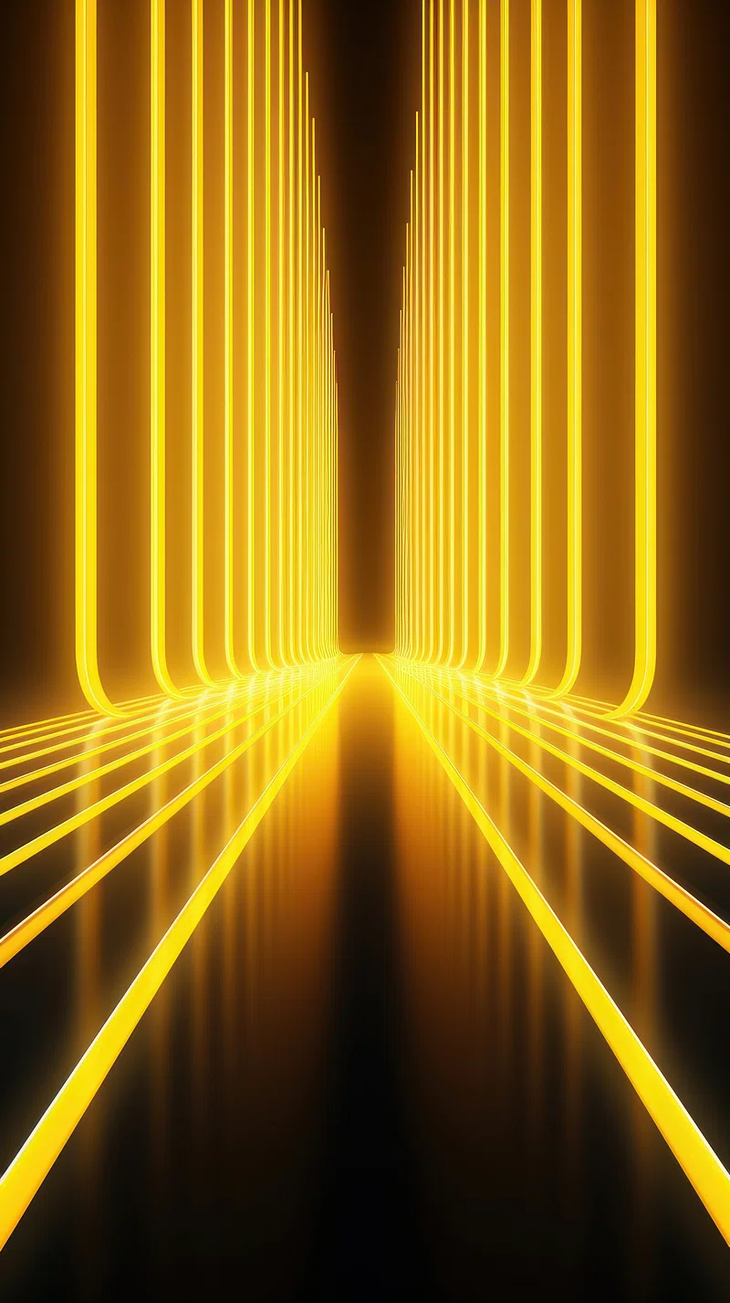 iPhone Wallpaper Neon Gold Image