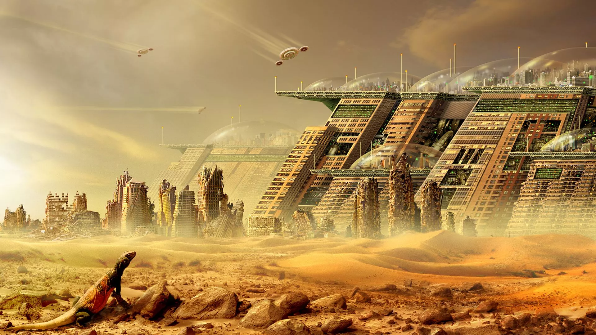 Desert Ruins: A Sci Fi Cityscape HD