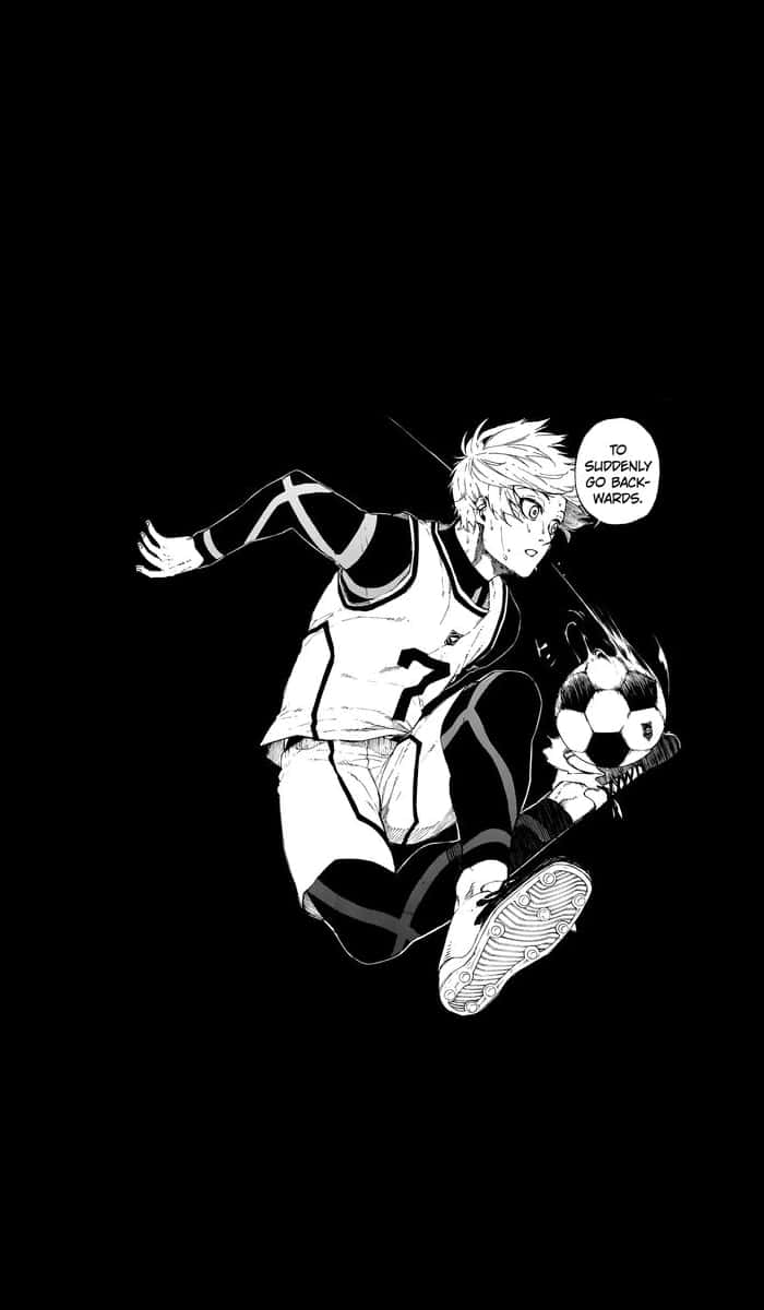 Soccer Action Manga Panel Wallpaper