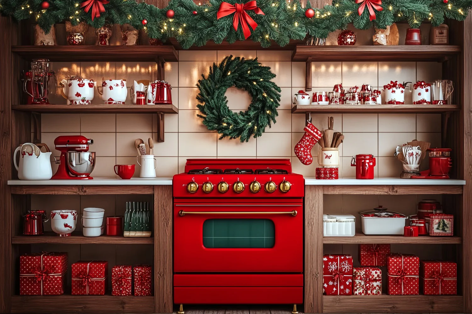 Christmas Backdrop Ideas Vintage