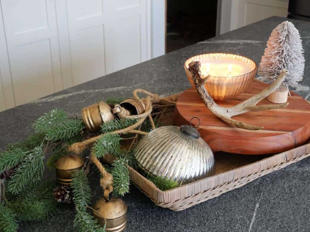 Kitchen Island Christmas Centerpiece