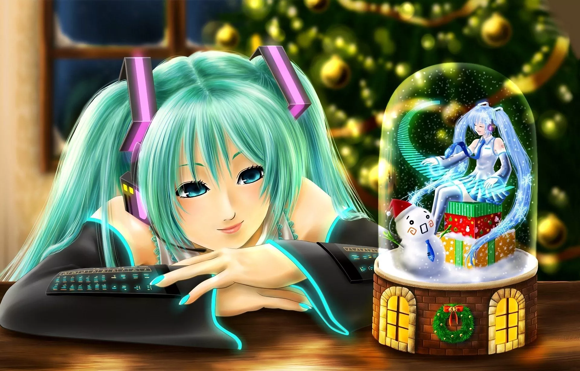 Download Christmas Hatsune Miku Anime