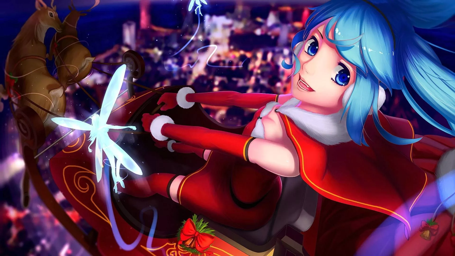 Download Miku With Reindeers Anime