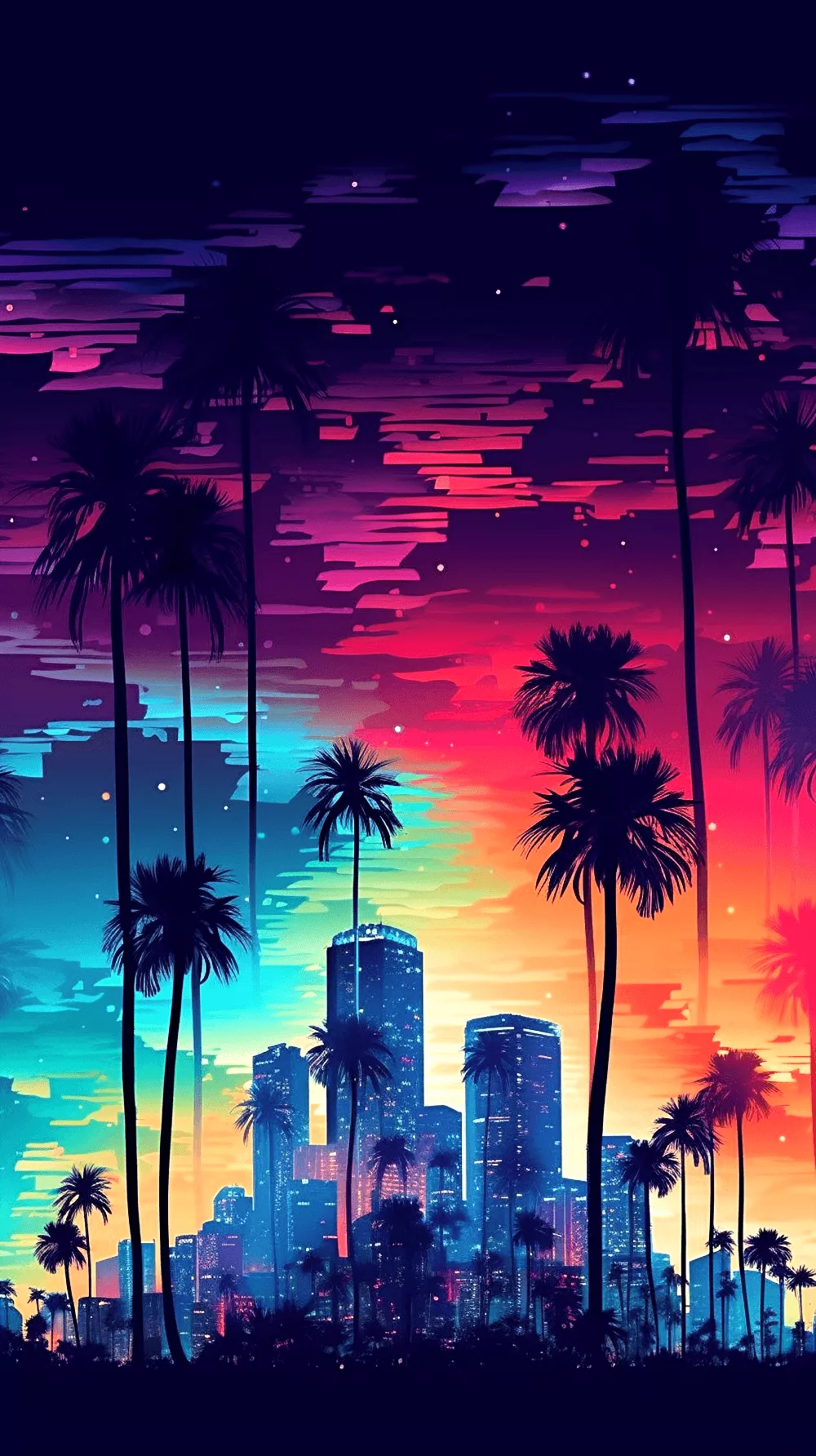 Tokyo Miami Sunset IPhone Wallpaper