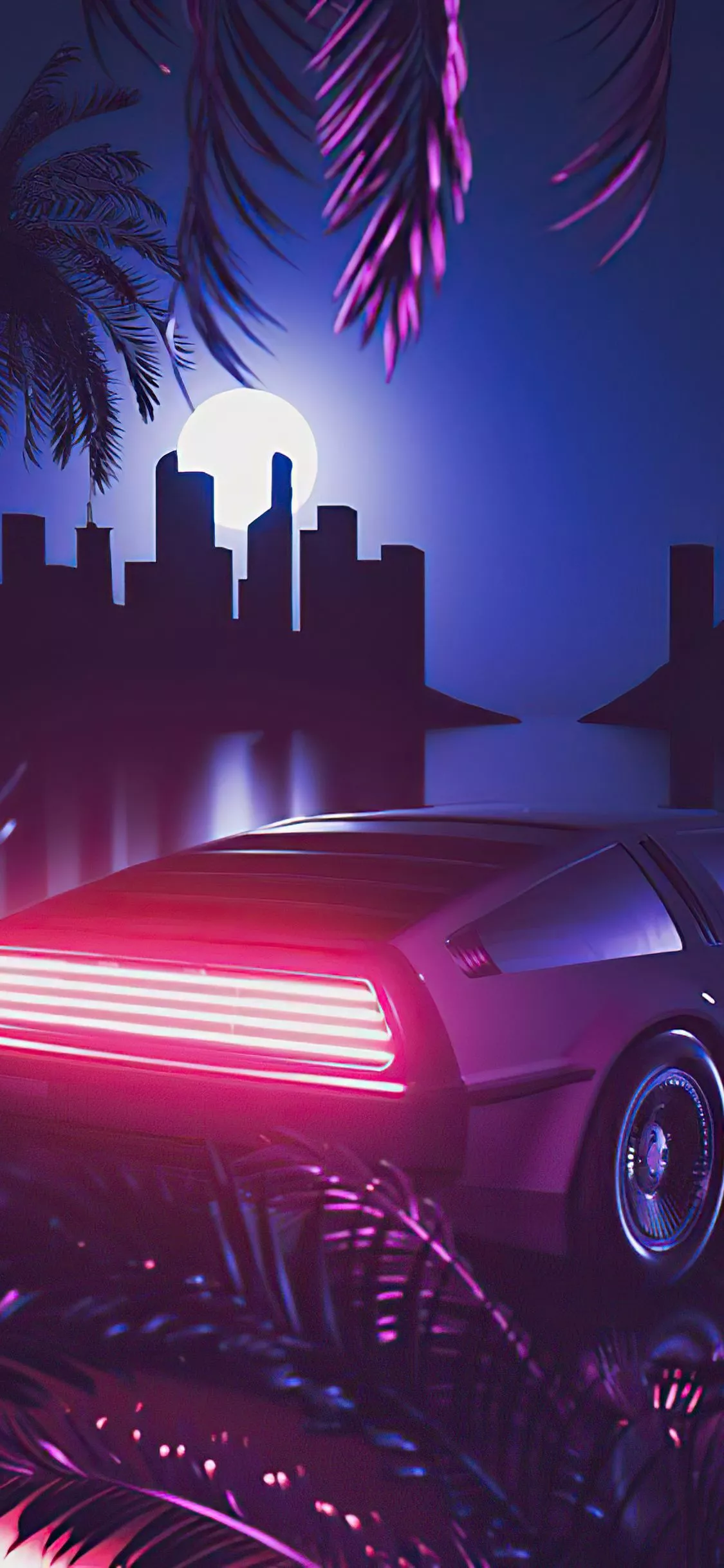 Delorean Retrowave Miami