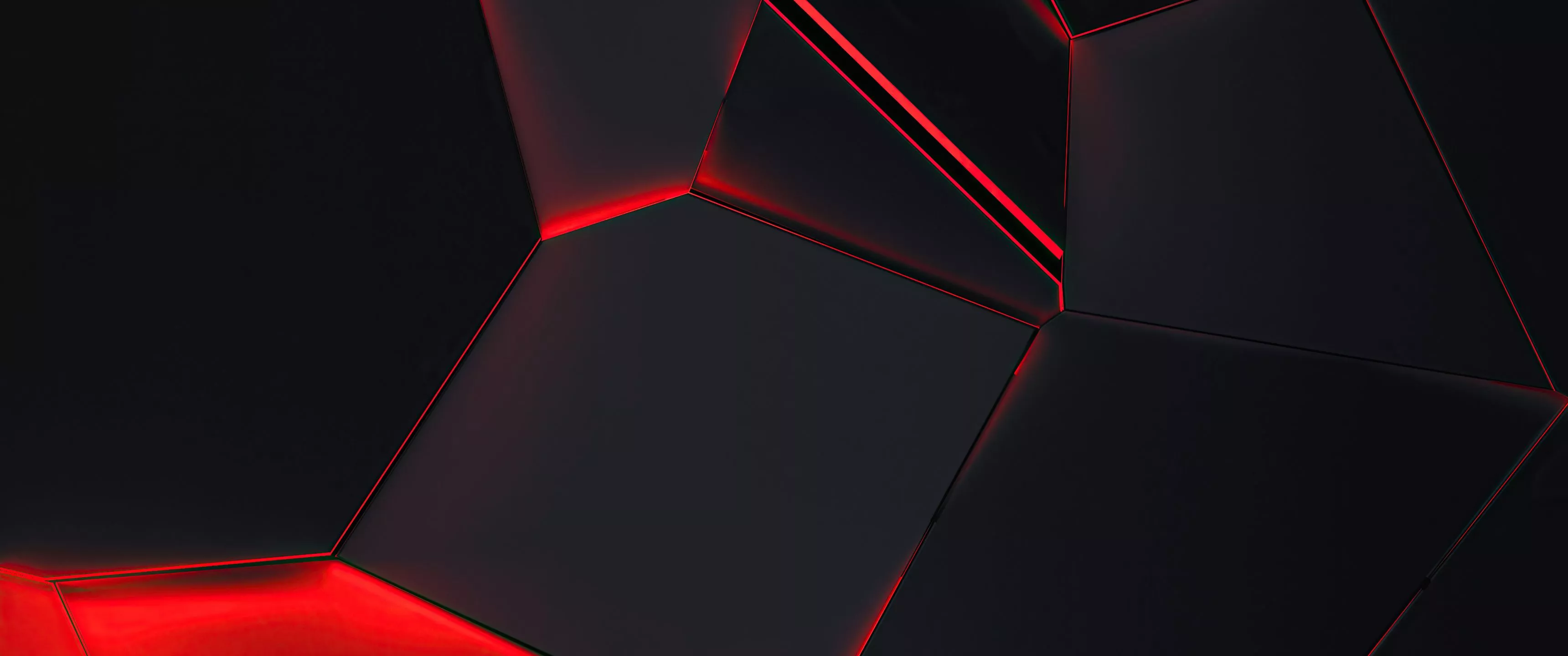 Red Glows 4k UltraWide Quad