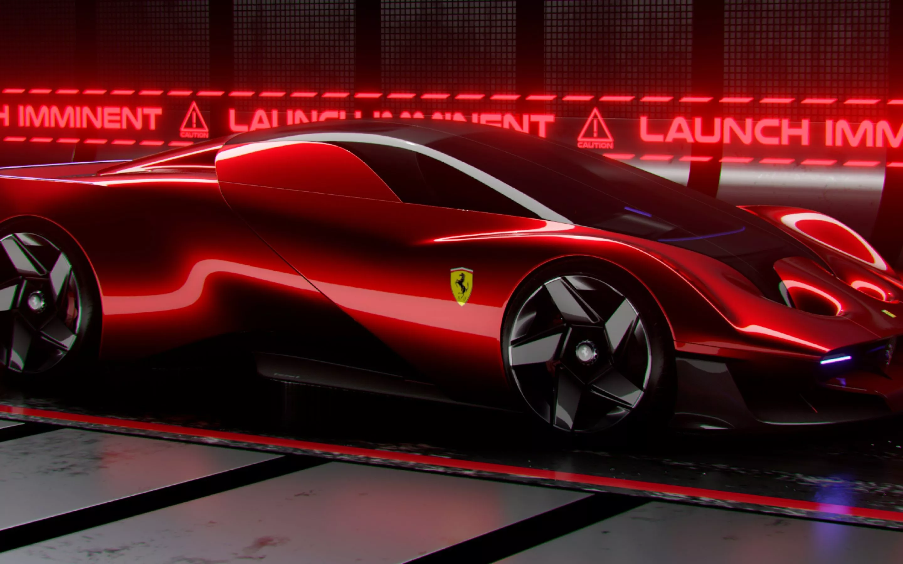 Ferrari Concept Car Wallpaper 4K