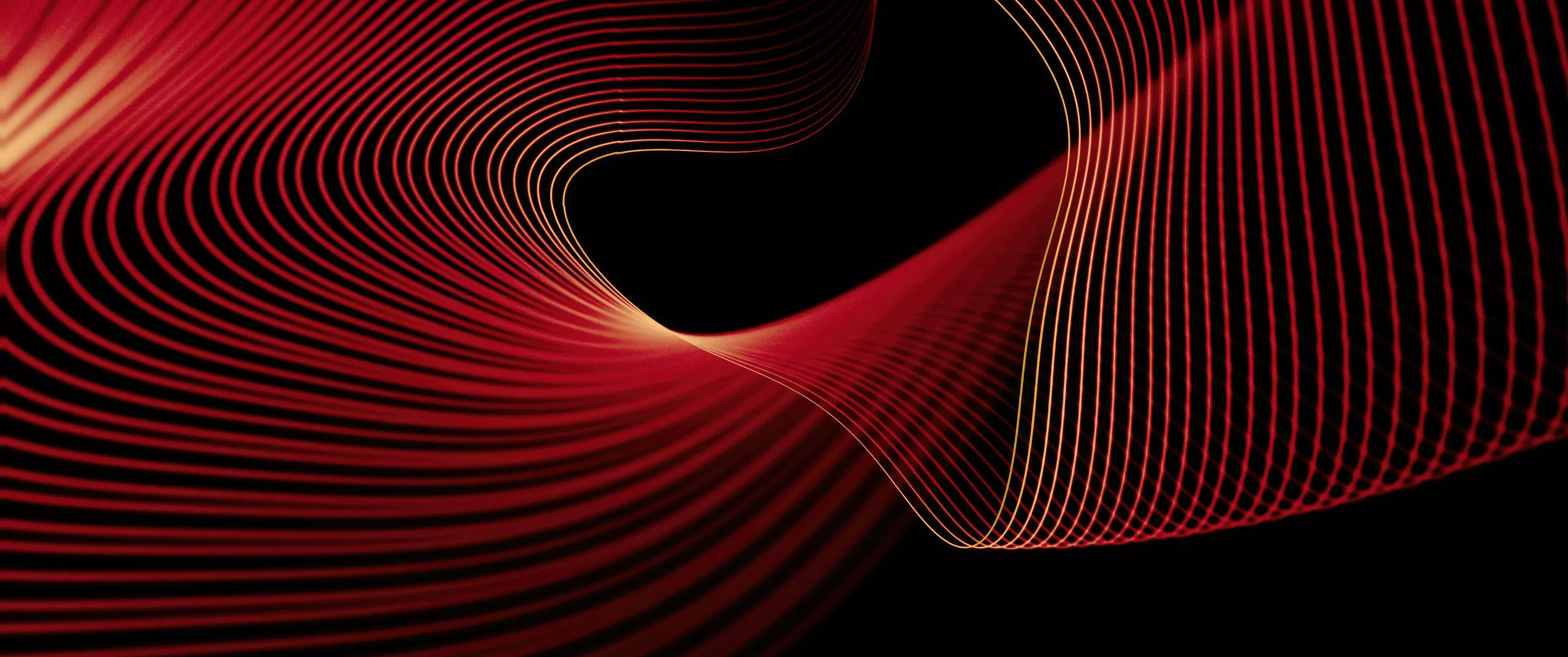 Black Swirls Moving 5k UltraWide