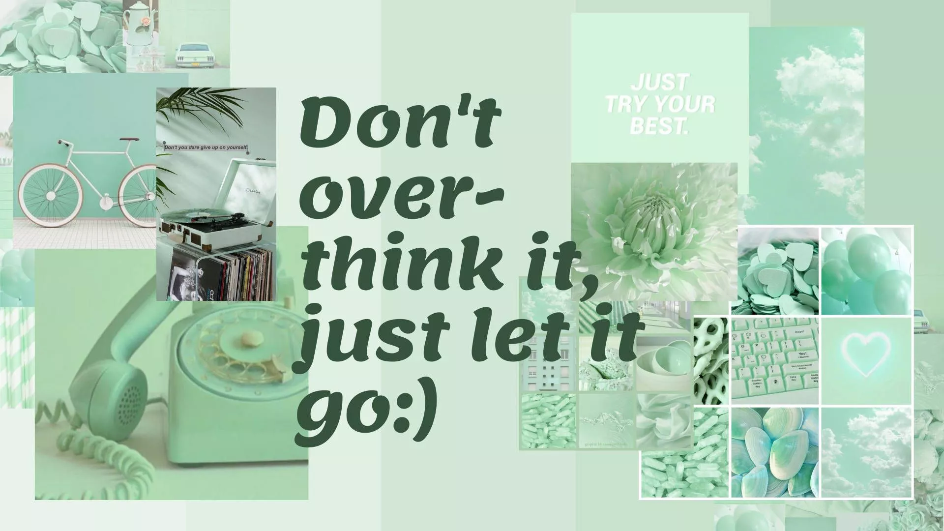 Pastel Green Aesthetic Laptop Wallpaper