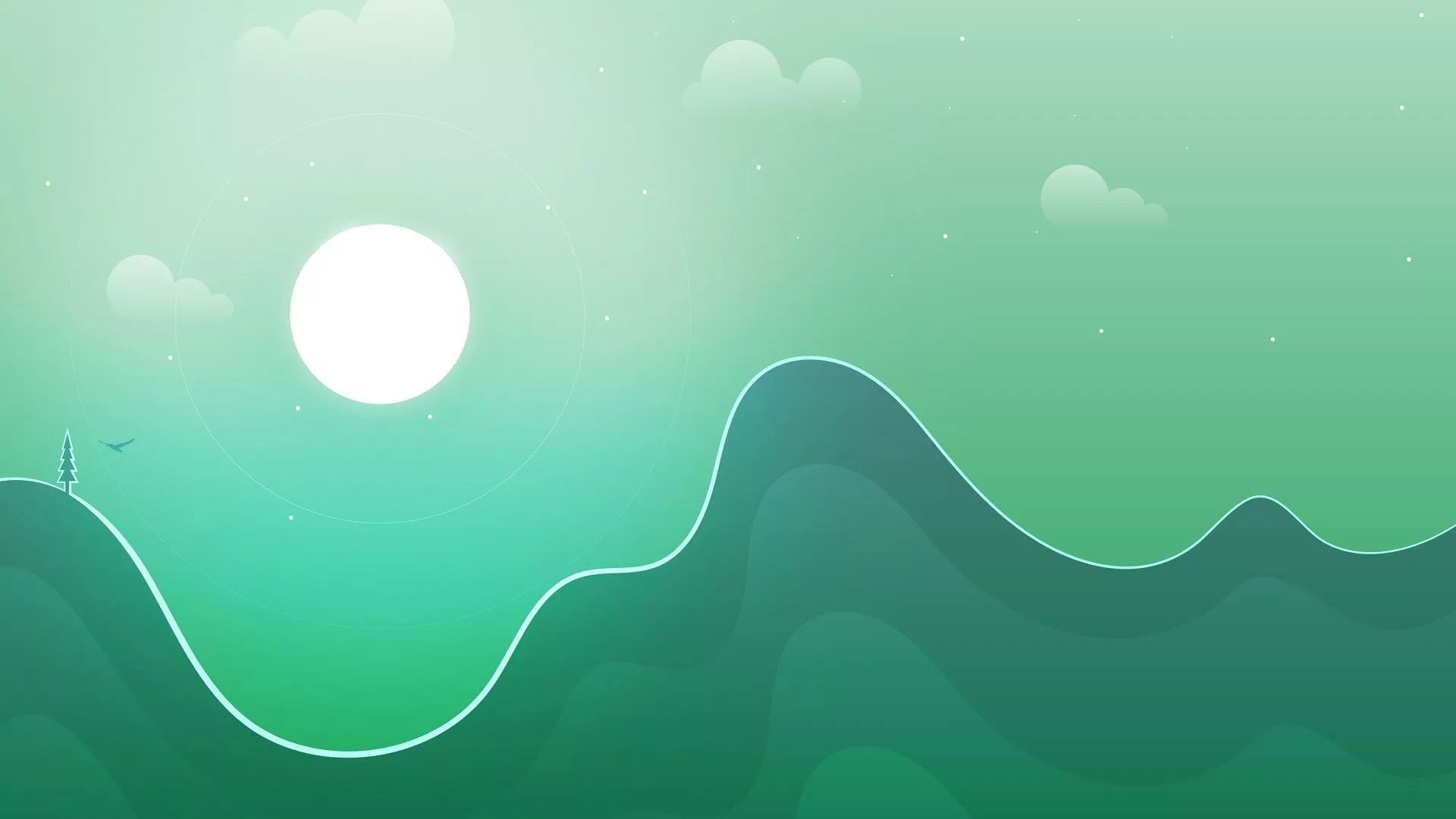 Best Green Minimalist Wallpaper