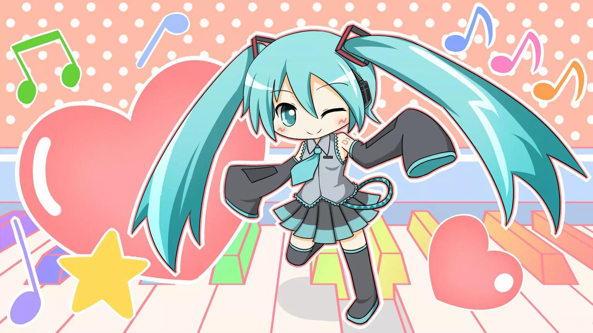 Hatsune Miku Anime Vocaloid HD Wallpaper
