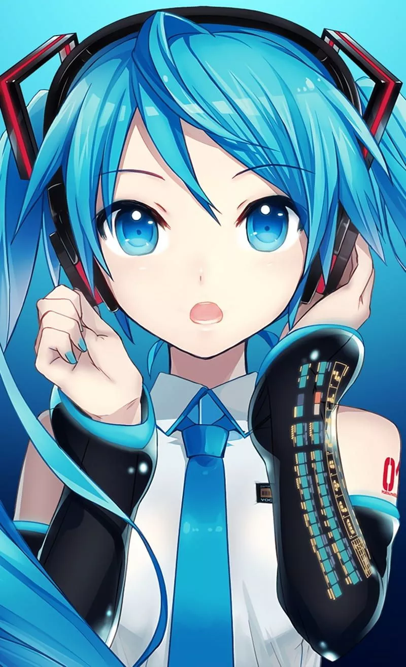 Hatsune Miku, girl, music, vocaloid, 01