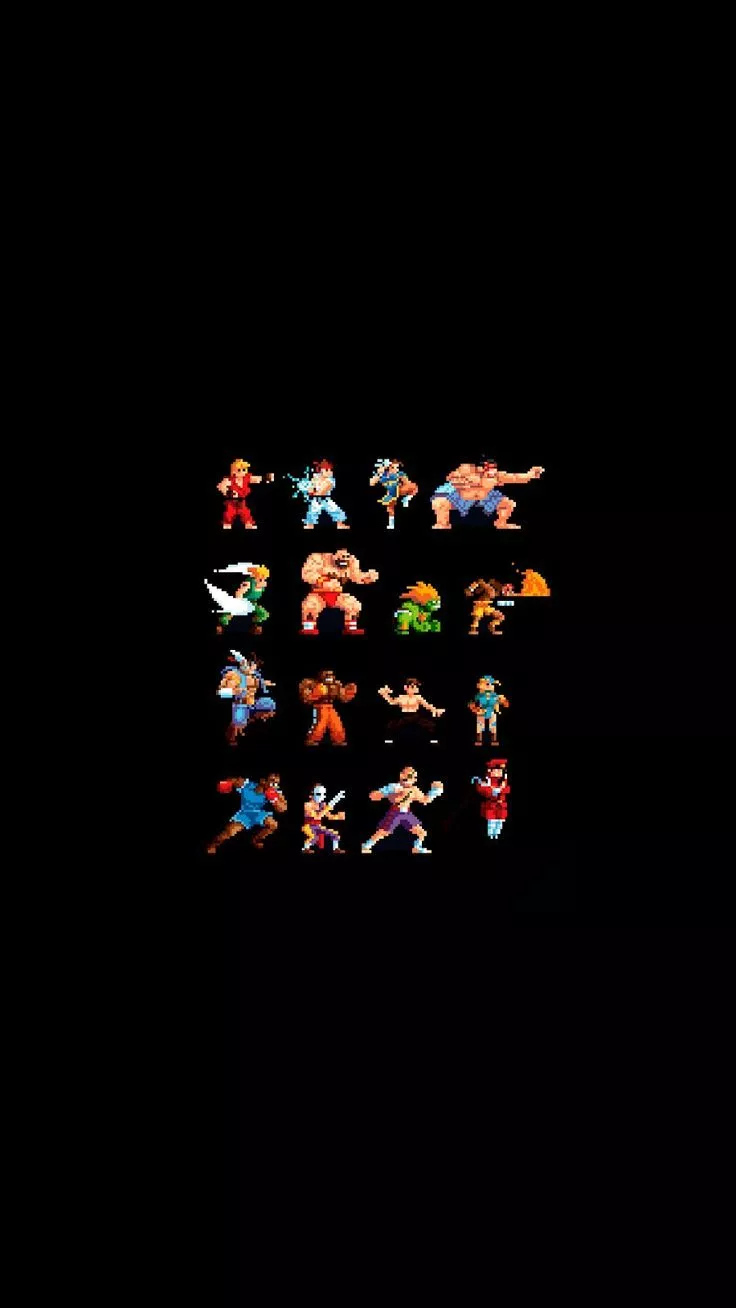 Street Fighter 8 Bit Characters