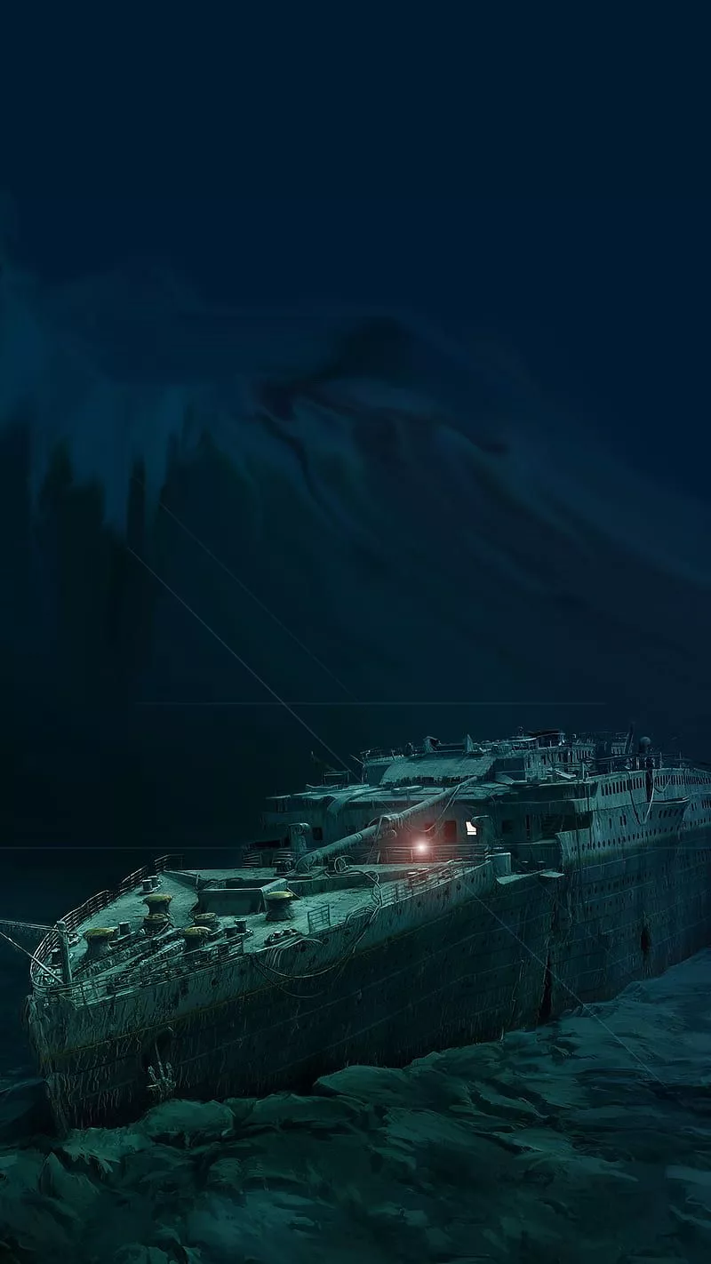 HD titanic at sea wallpaper