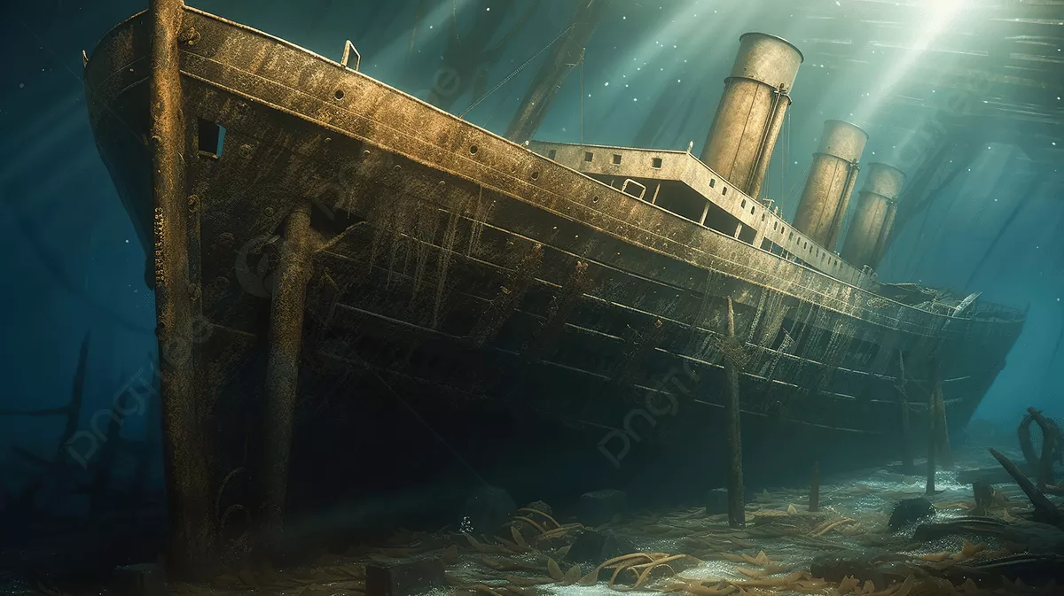 Titanic Wallpaper Underwater Background
