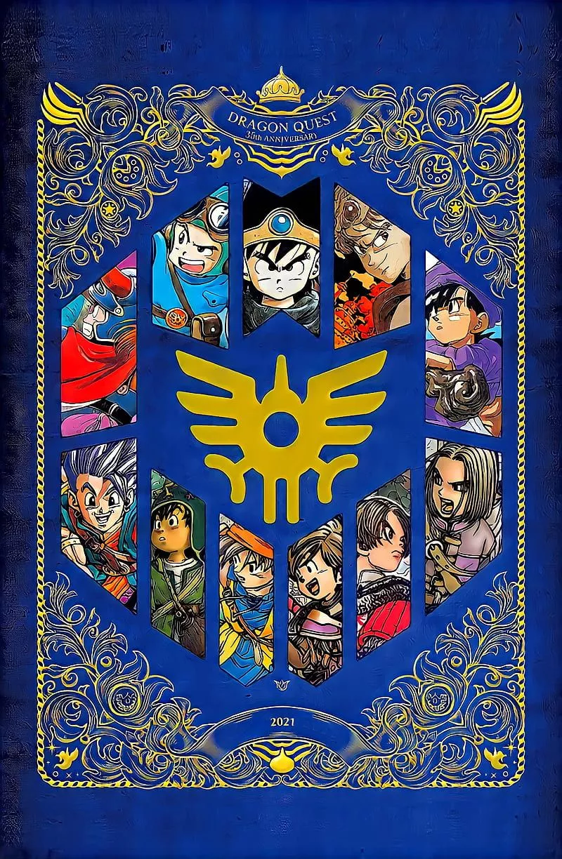Dragon quest, akira toriyama, blue