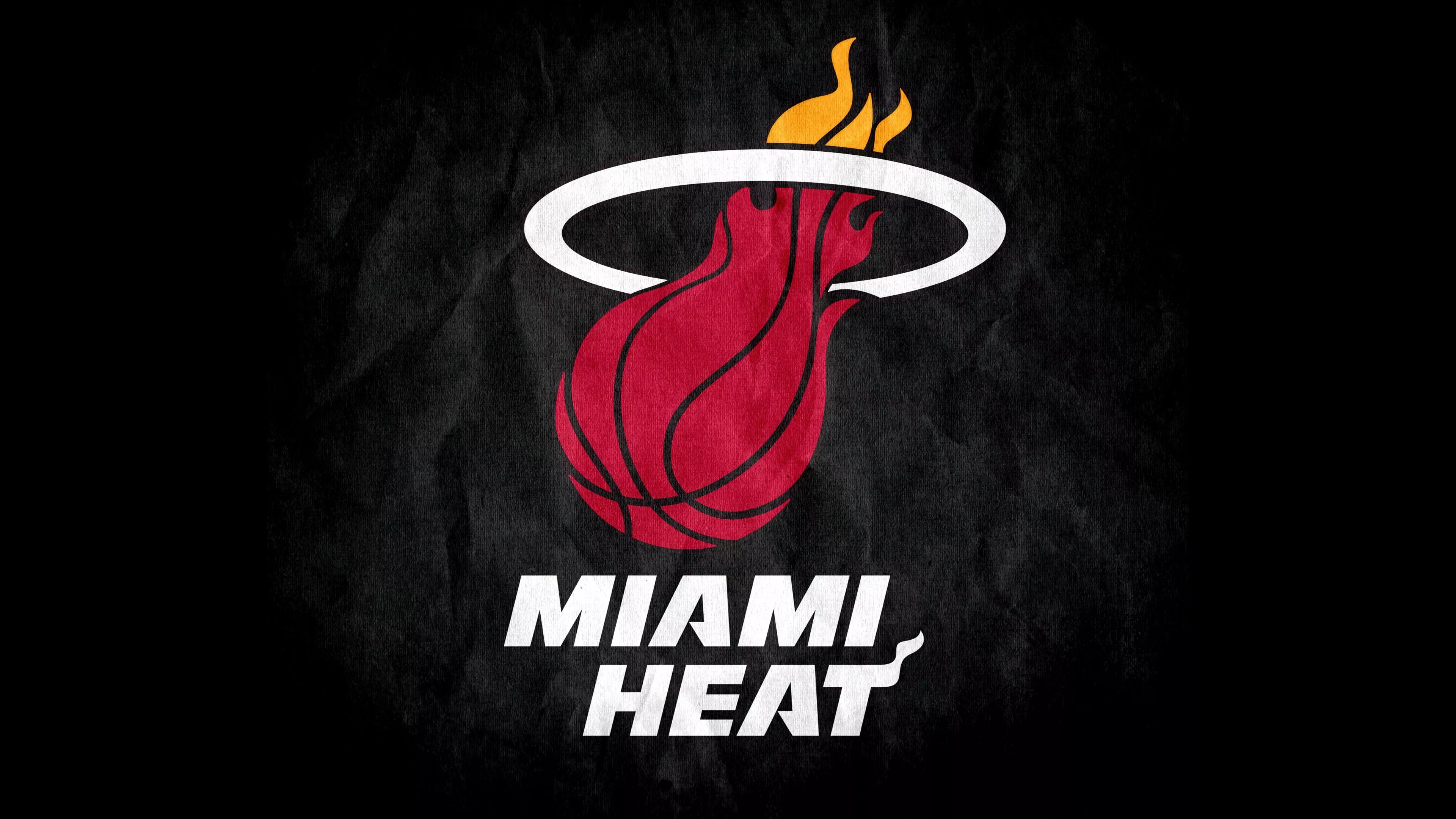 Miami Heat Wallpaper 4K, Logo