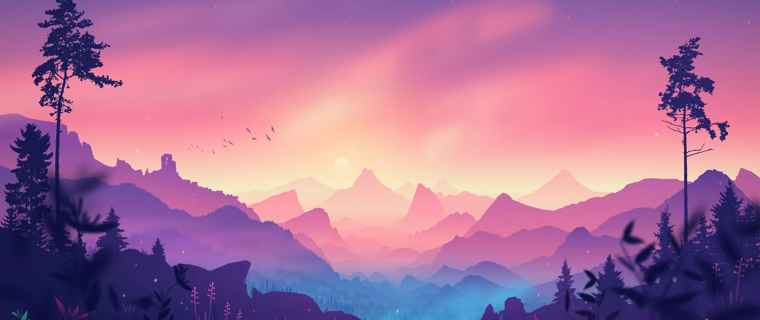 Download wallpaper 2560x1080 digital