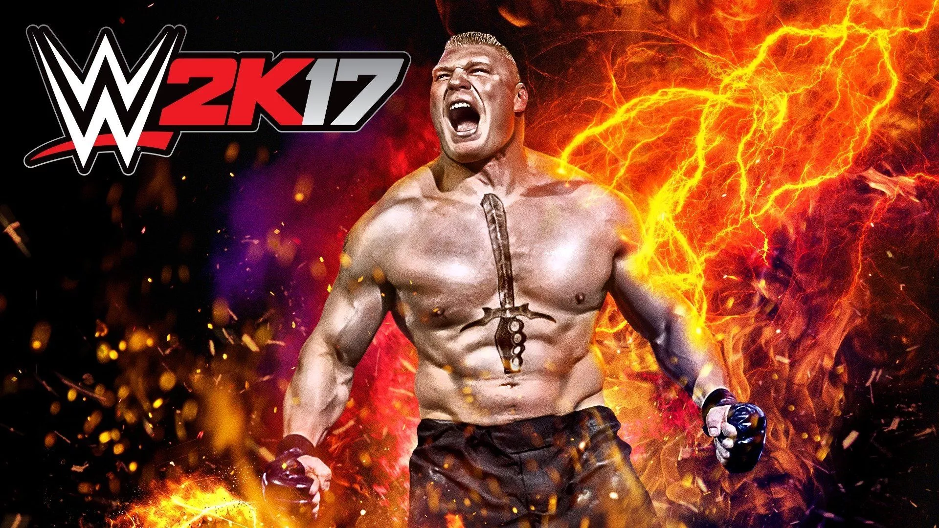 WWE 2K17 Brock Lesnar HD Wallpaper