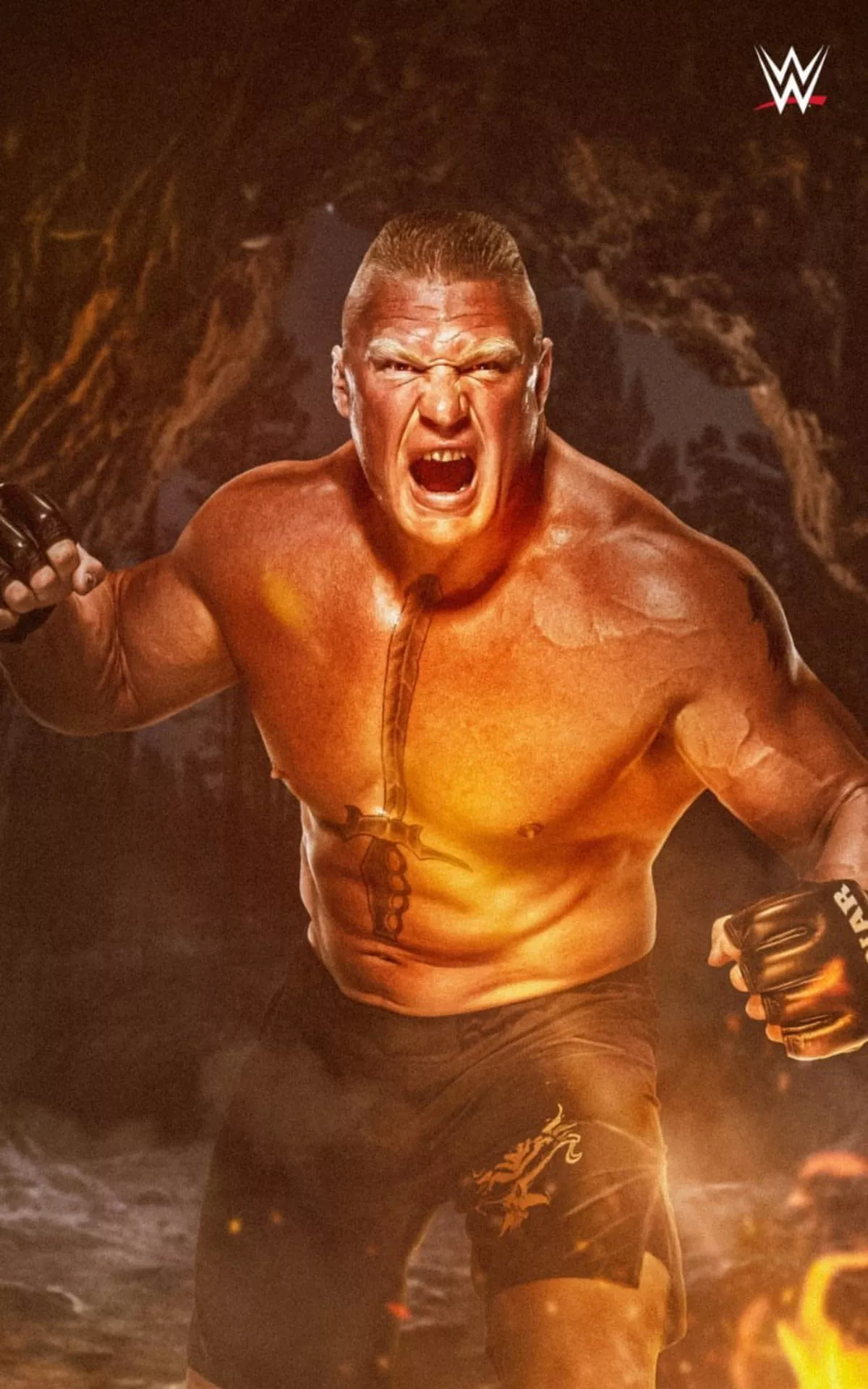 Download Brock Lesnar Beast Mode Fanart
