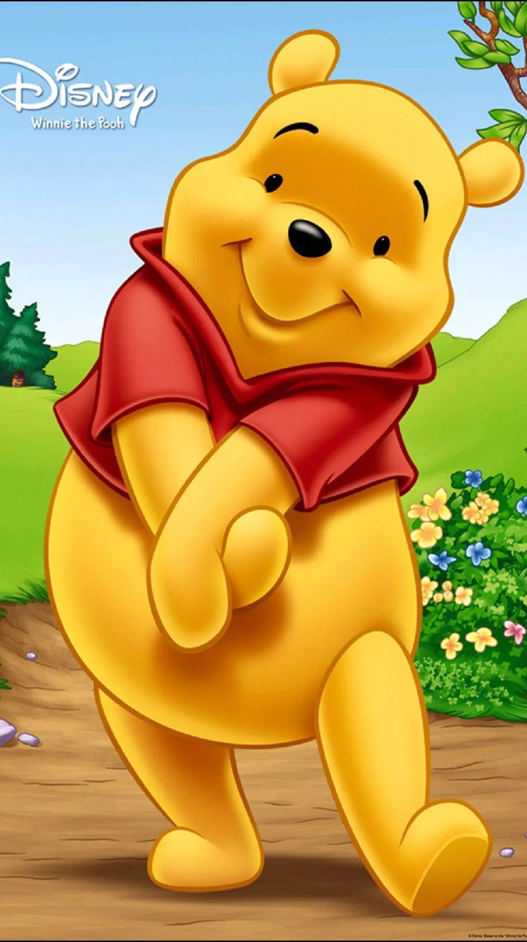 Cute Winnie The Pooh iPhone Wallpaper