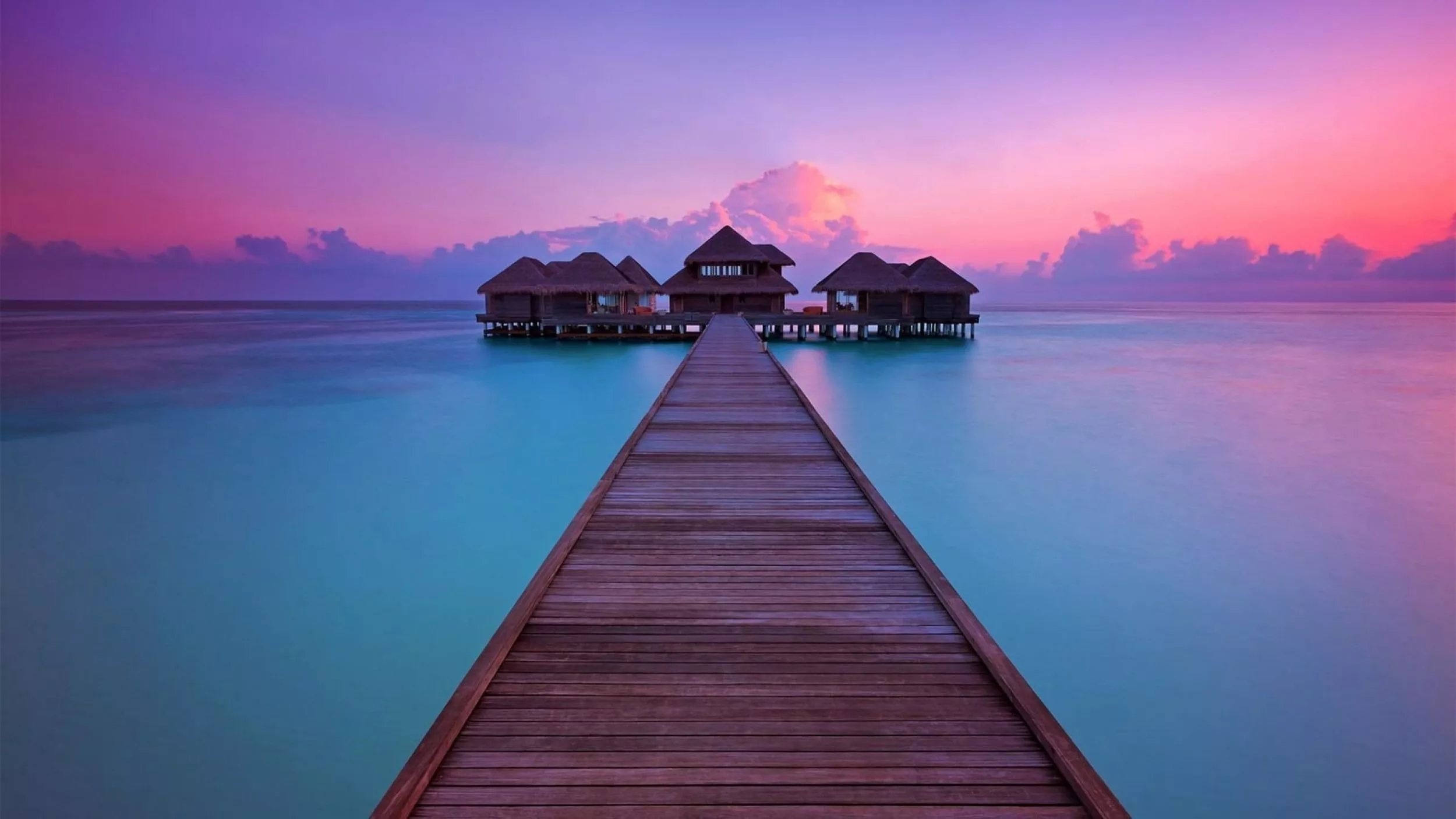 Sunset In The Maldives Pacific Home On