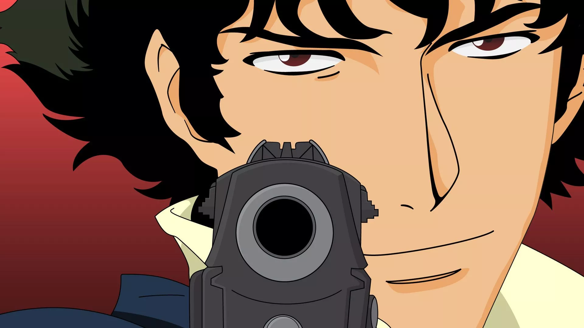 Closeup View Of Spike Spiegel With Gun