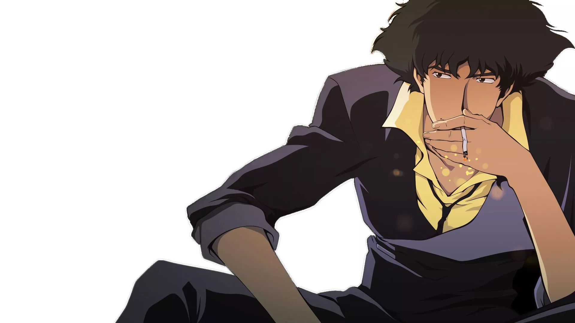 Spike Spiegel Is Smoking Wearing Black