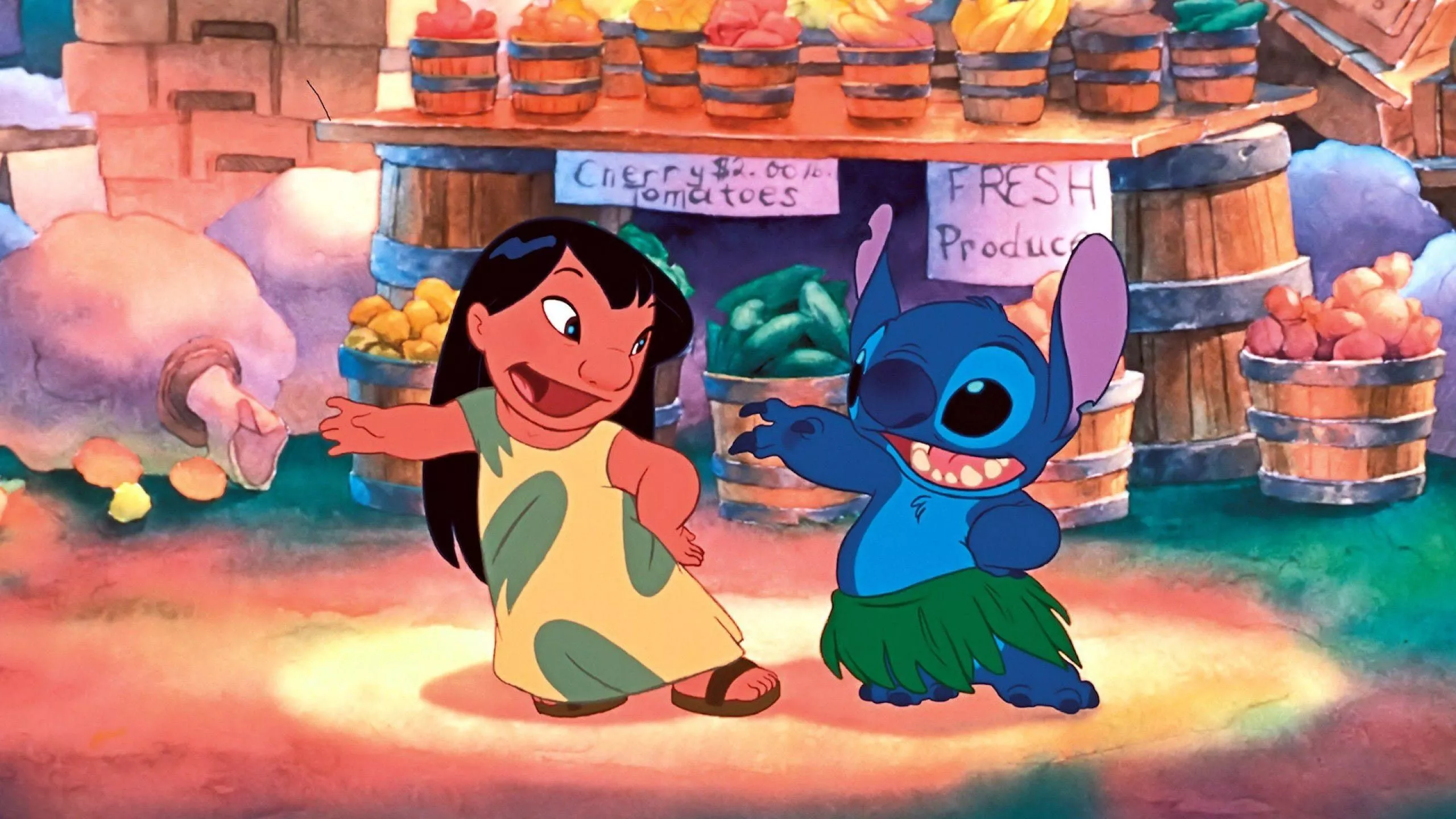 Stitch and Lilo Cute Desktop Wallpaper