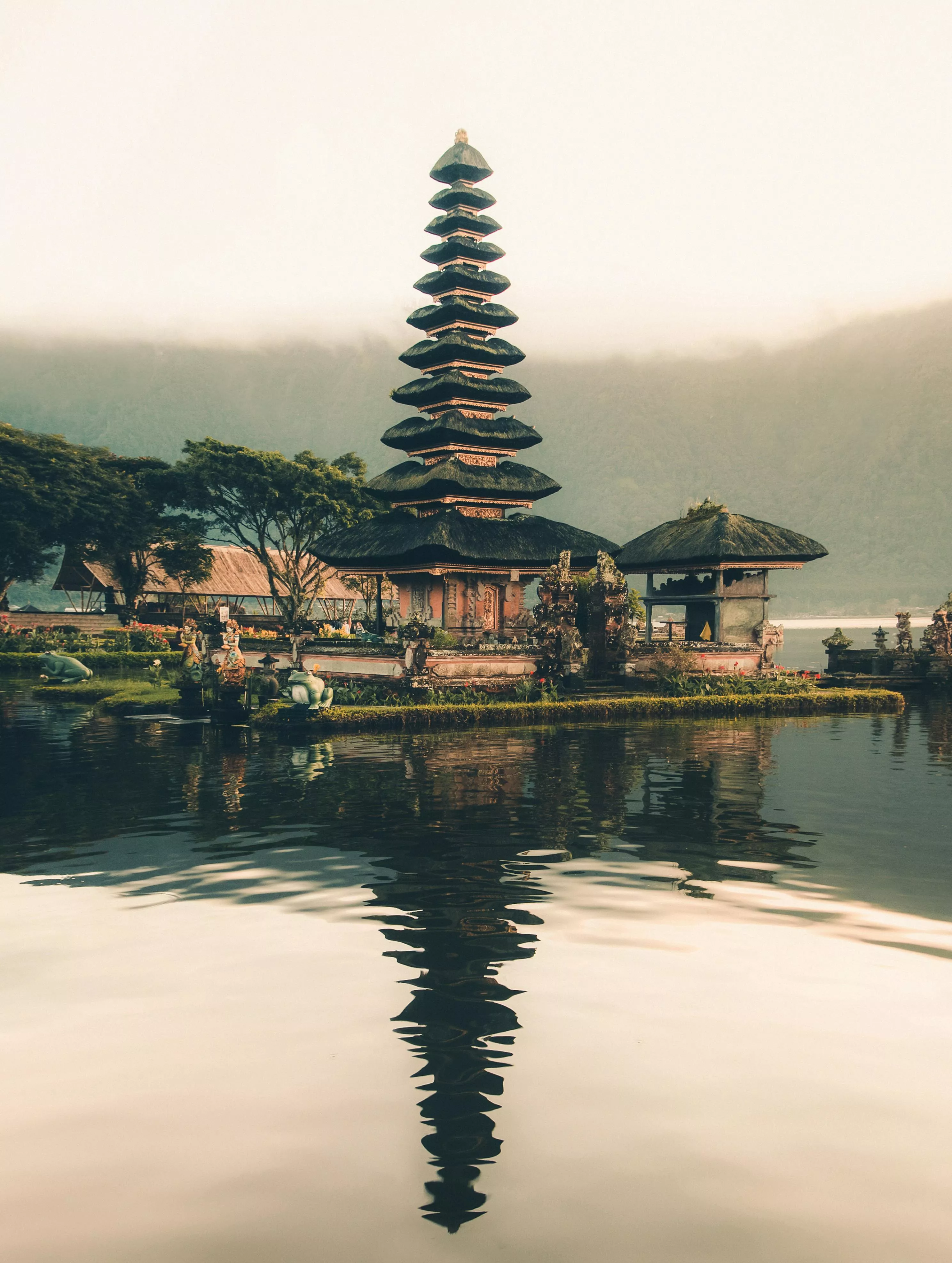 Pagoda Beside Body Of Water · Free