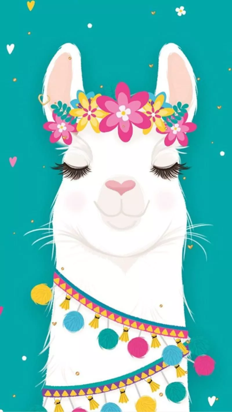 HD cute llamas wallpaper