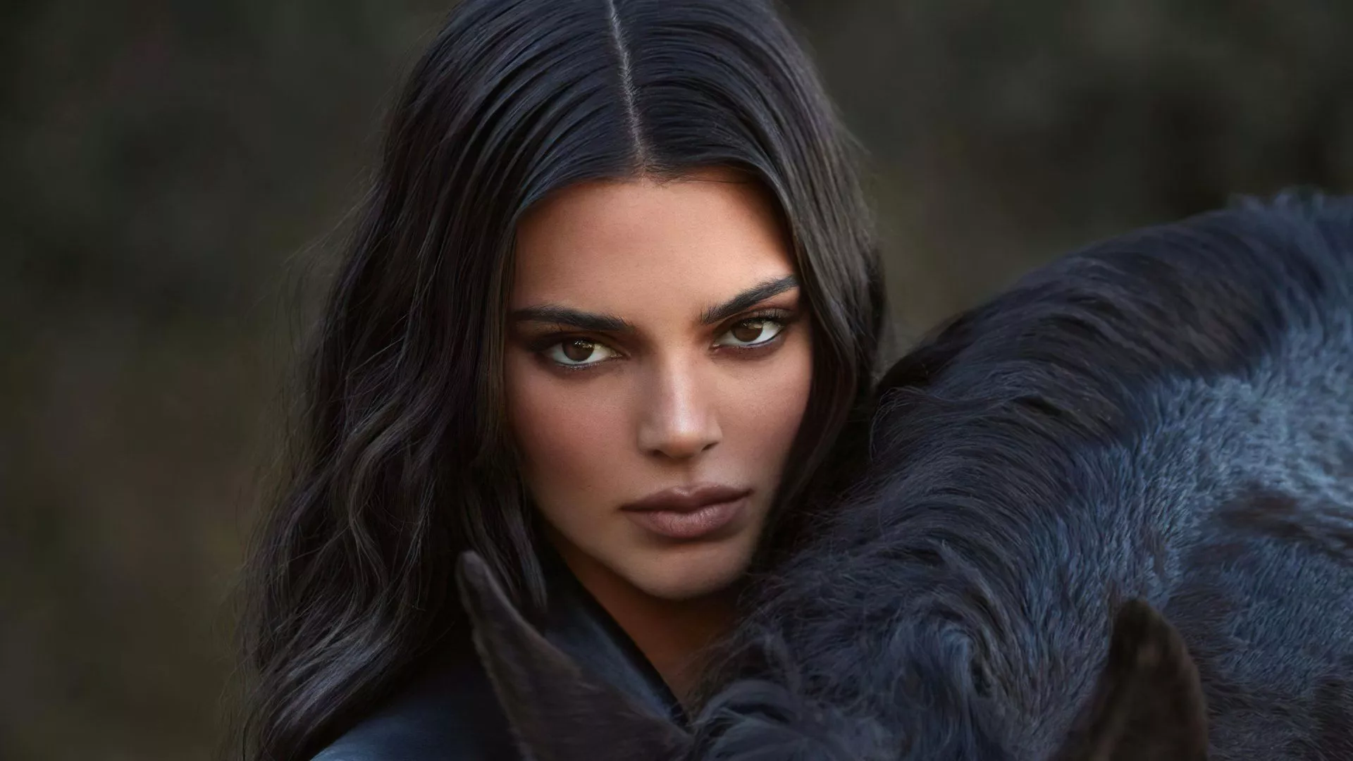Brown Eyes American Stare Black Hair