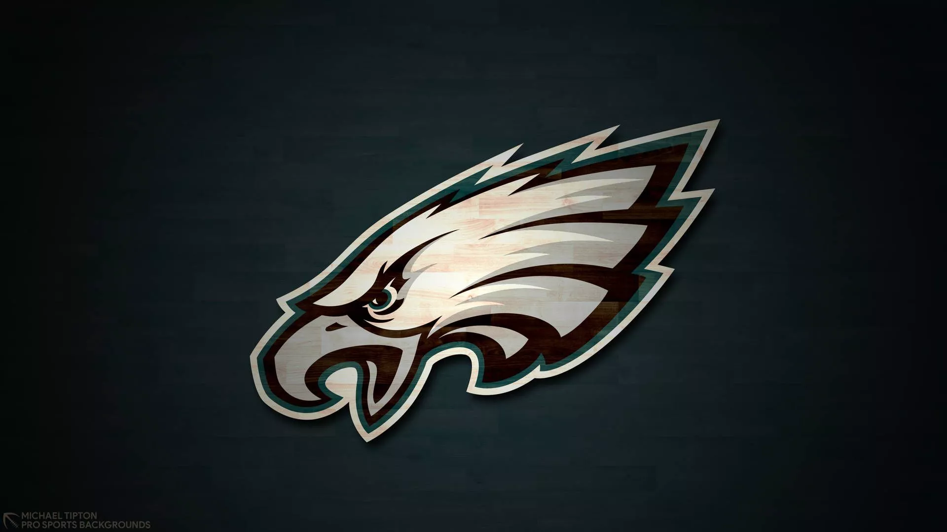 Philadelphia Eagles In Dark Poster