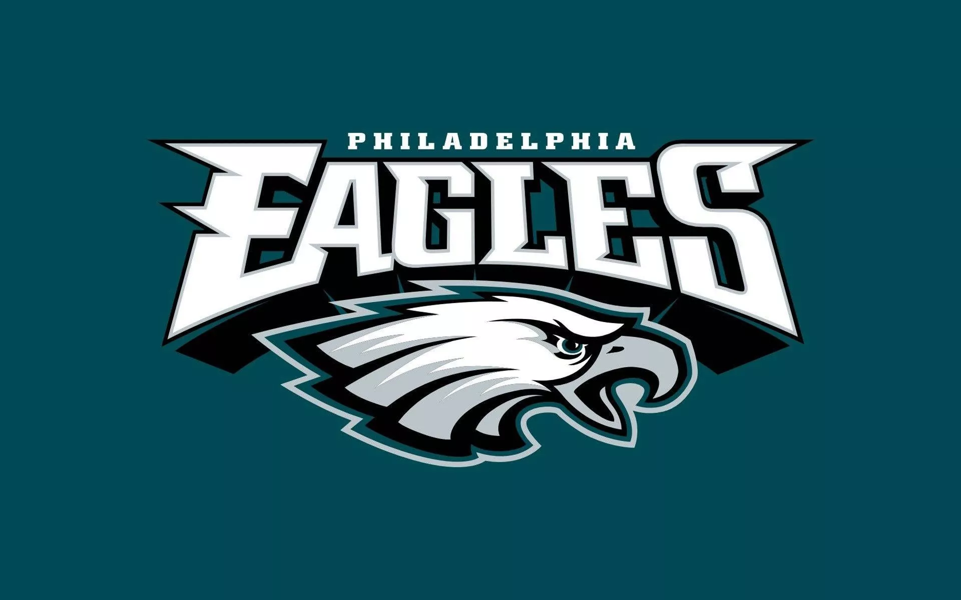 Philadelphia Eagles In Green Background