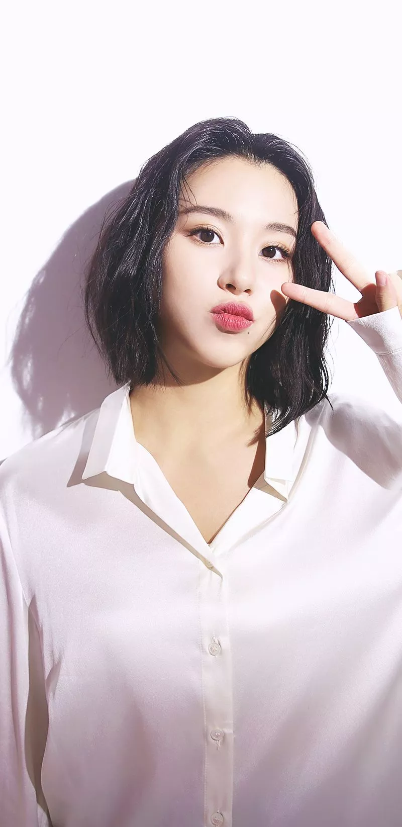 TWICE Chaeyoung GQ Behind Wallpaper