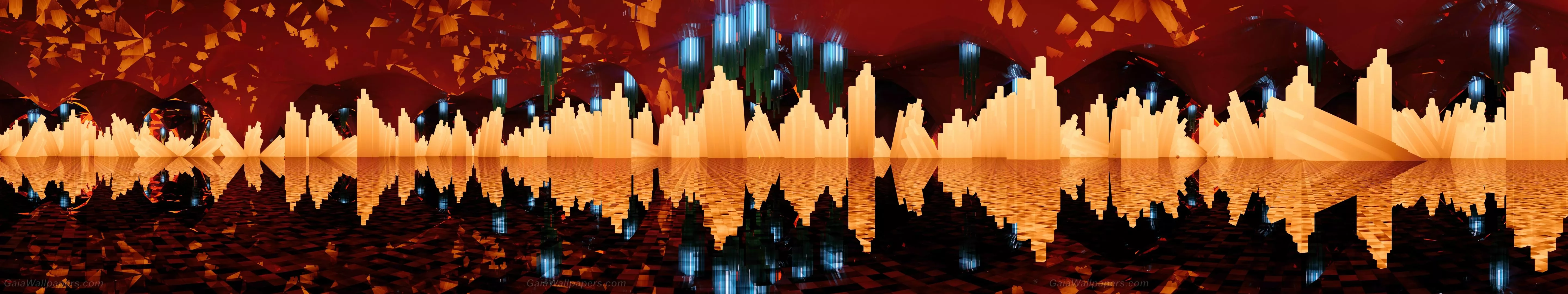 magic cave wallpaper 5760x1080