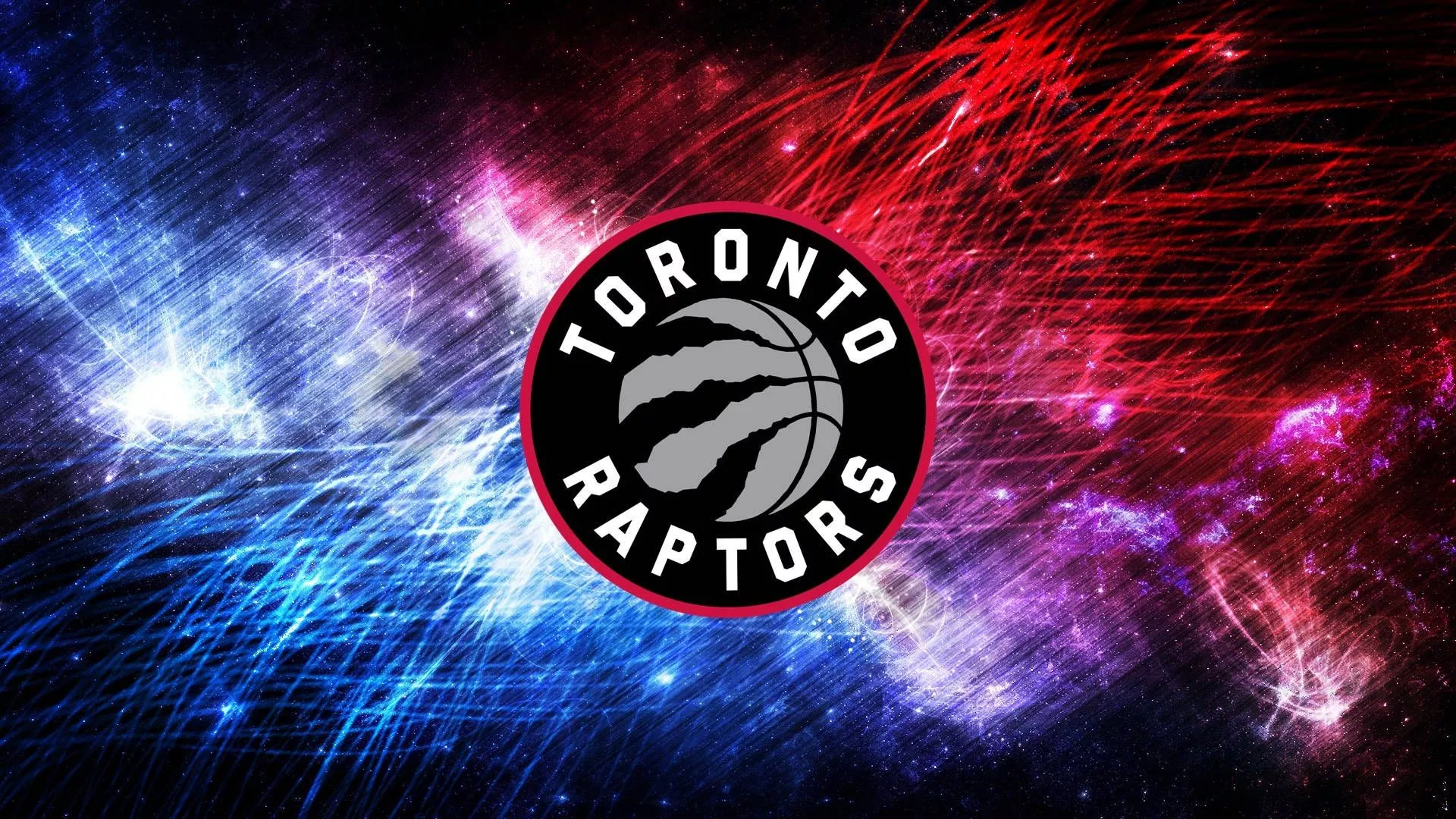 Toronto Raptors Logo With Neon Lights