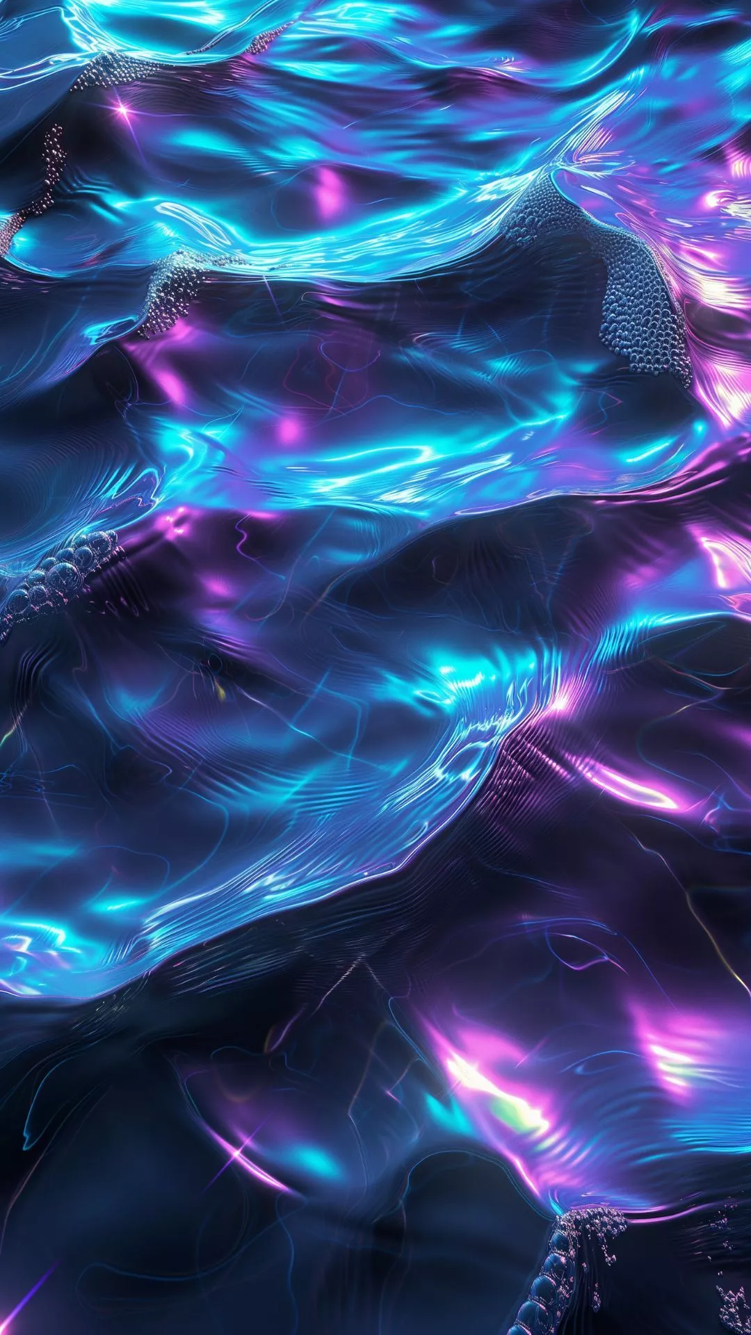 Iridescent Waves 120hz 240hz 4K HDR