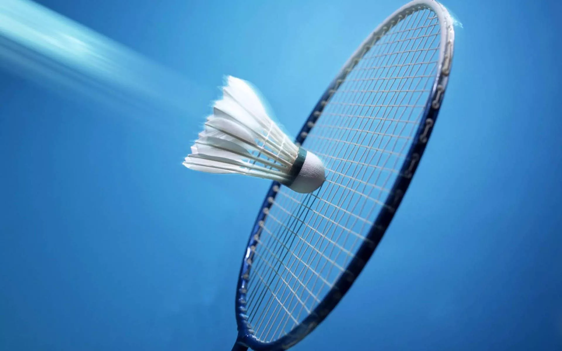 Badminton Zooming White Shuttlecock